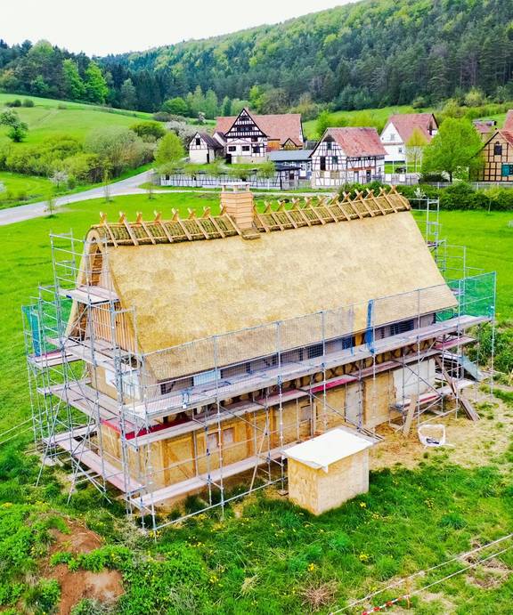 Haus Abtsbessingen © Thüringer Freilichtmuseum Hohenfelden Abtsbessingen Haus Strohdach